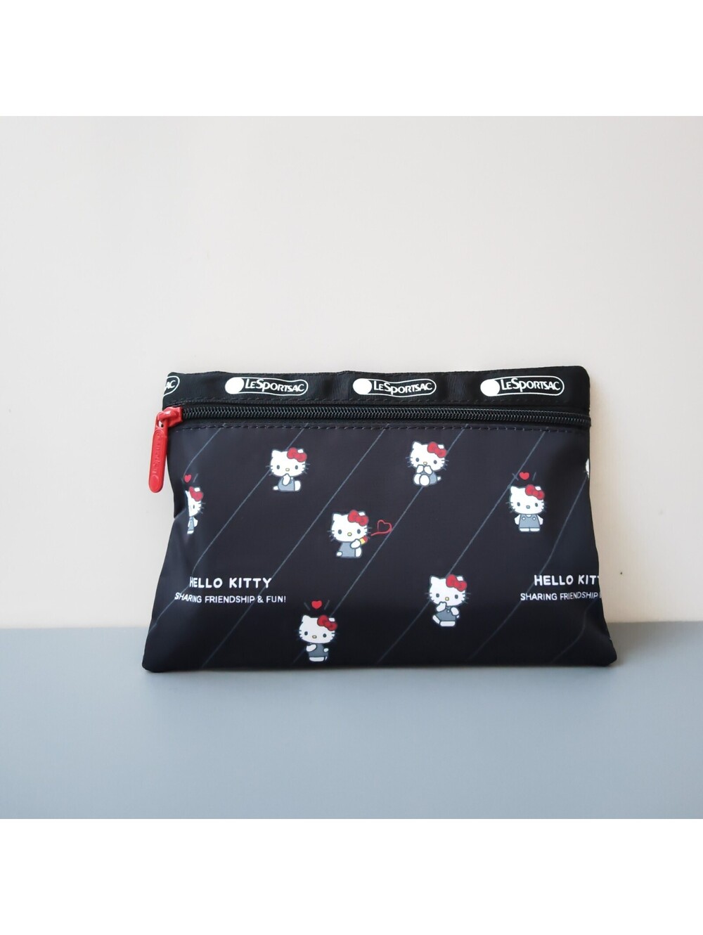 LeSportsac Hello Kitty 50th Anniversary Zipper Pouch NWOT Sanrio Cosmetic Bag